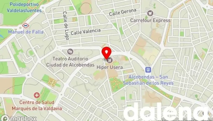 mapa de Hiper Usera Supermercado en Alcobendas