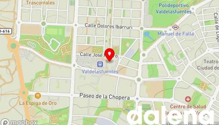 mapa de Hiper Usera Supermercado en Alcobendas