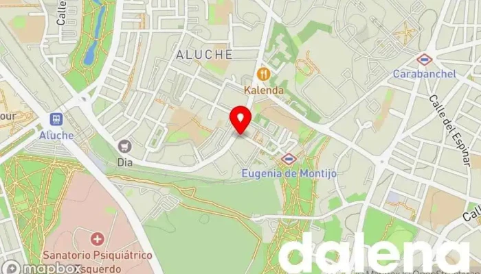 mapa de Hiper Usera Supermercado en Madrid