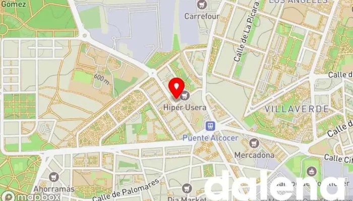 mapa de Hiper Usera Supermercado en Madrid