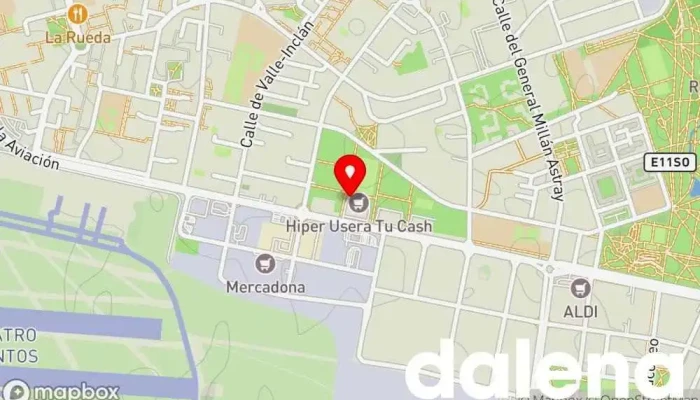 mapa de Hiper Usera (TU CASH) Supermercado en Madrid