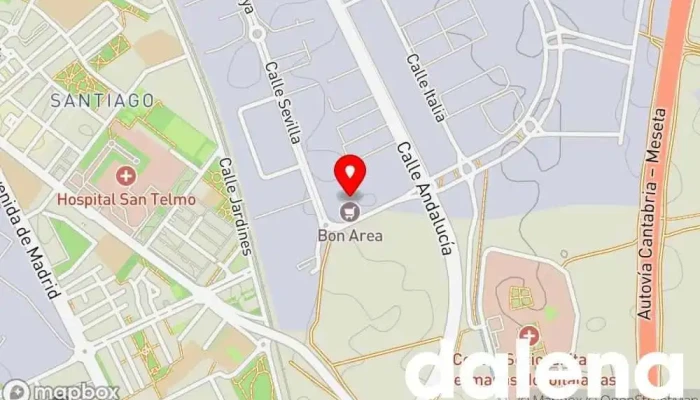mapa de https://www.bonarea-foodservice.com/es Supermercado en Palencia