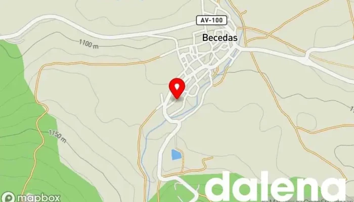 mapa de Huerta de Gredos Tienda de delicatessen en Becedas