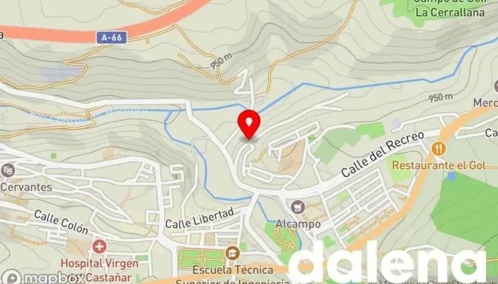 mapa de Ibéricos Disblanca Supermercado en Béjar