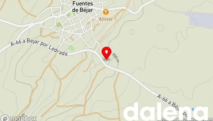 mapa de Isidro González Revilla Sl Tienda de jamones, Carnicería en FUENTES DE