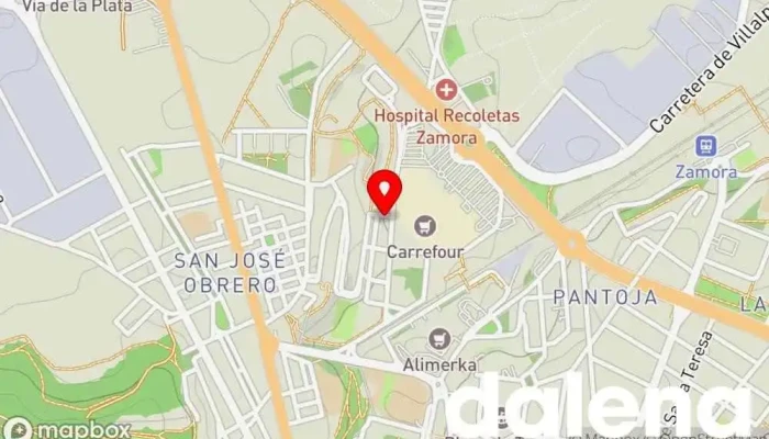 mapa de Kiosko Sabores Panadería en Zamora