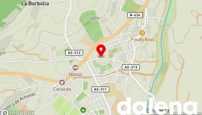 mapa de La Candamina Tienda de fiambres, Delicatessen en Grado