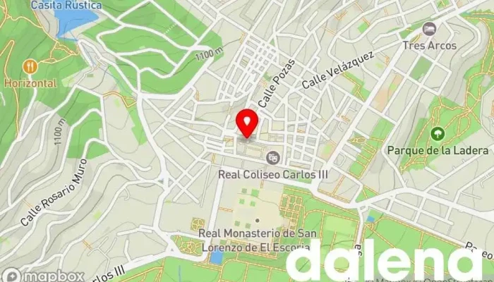 mapa de La Carpetana Tienda de delicatessen en San Lorenzo de El Escorial