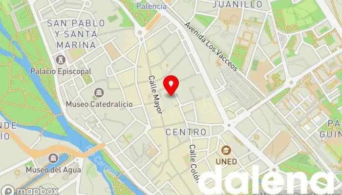 mapa de La casa de los caramelos Tienda de golosinas en Palencia