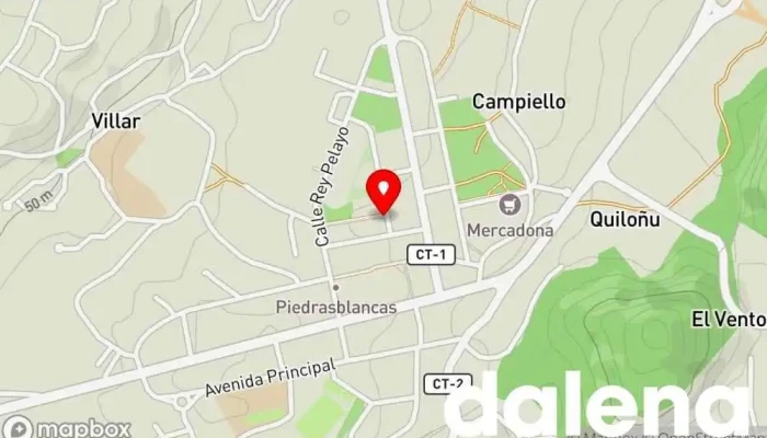 mapa de La Huerta De Dulce Tienda de alimentos naturales en Piedras Blancas