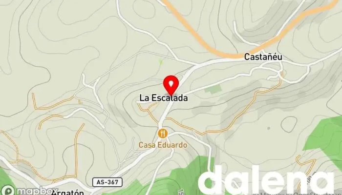 mapa de La Llambiona de las Luiñas Tienda de alimentación en La Escalada