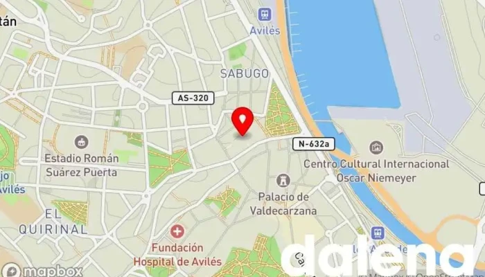 mapa de La Plaza El Mercado de Avilés Tienda de alimentación, Zona de restauración, Mercado en Orbón