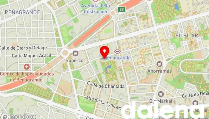mapa de La Sirena Tienda de congelados en Madrid