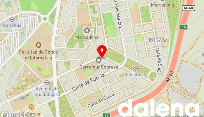 mapa de La Sirena Tienda de congelados, Tienda de alimentación, Supermercado en Madrid