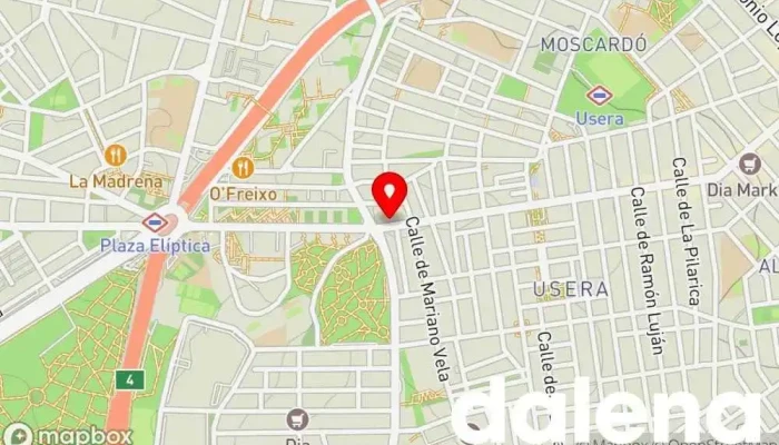 mapa de La Sirena Tienda de congelados, Tienda de alimentación en Madrid