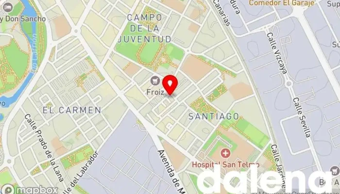 mapa de La Tienda De Eva Tienda de alimentación en Palencia