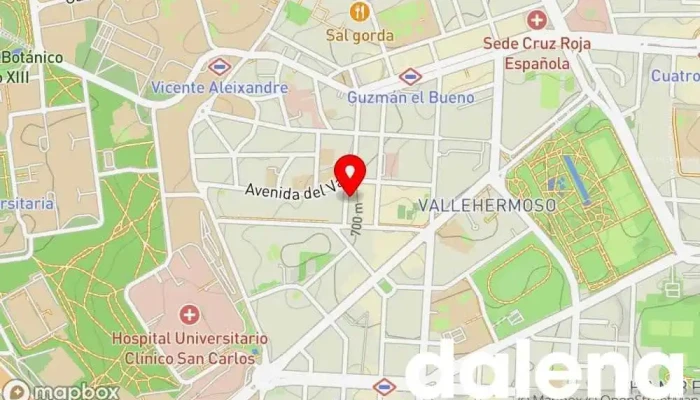 mapa de La tienda verde Supermercado en Madrid