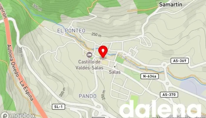 mapa de La Tiendina de Jose Tienda de alimentación en Salas