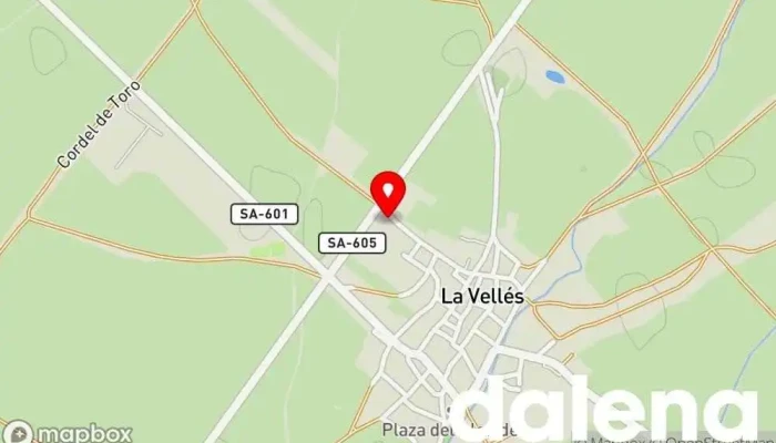 mapa de LEGUMBRES LA SALMANTINA Tienda de alimentos naturales en La Vellés