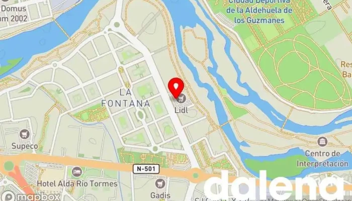 mapa de Lidl Supermercado de descuentos, Supermercado en Salamanca