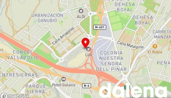 mapa de Lidl Supermercado de descuentos, Supermercado en Collado Villalba