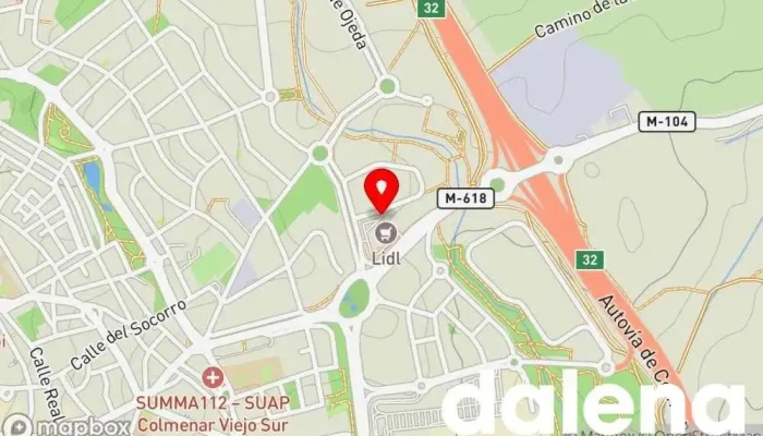 mapa de Lidl Supermercado en Colmenar Viejo