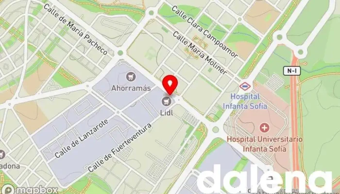 mapa de Lidl Supermercado de descuentos, Supermercado en San Sebastián de los Reyes
