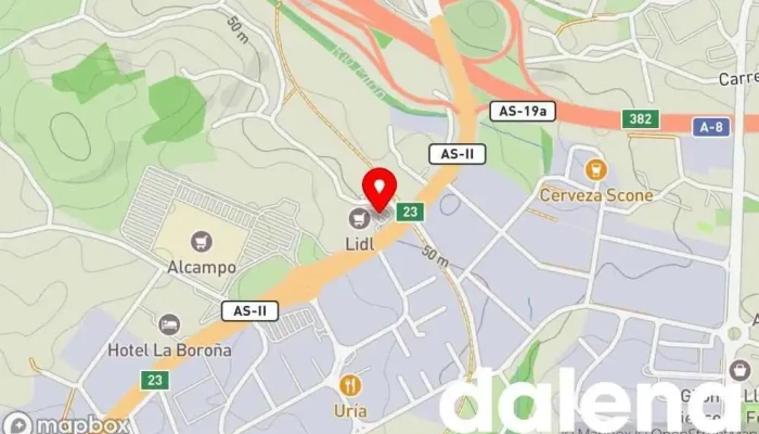 mapa de Lidl Supermercado de descuentos, Supermercado en Gijón