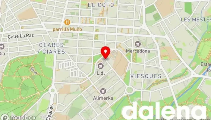 mapa de Lidl Supermercado de descuentos, Supermercado en Gijón