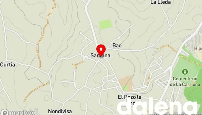 mapa de Los muyayos Tienda de alimentación en Santo Domingo