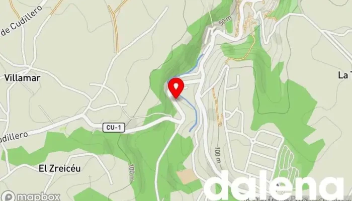 mapa de María Rosario Martínez García Pescadería en Cudillero