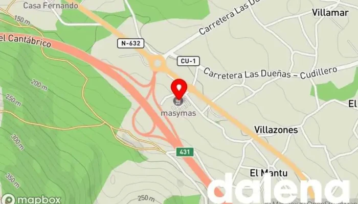 mapa de masymas supermercados Supermercado en Cudillero