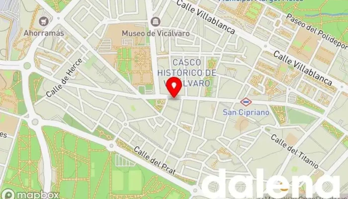 mapa de Mercado de Vicálvaro Mercado de alimentos frescos en Madrid