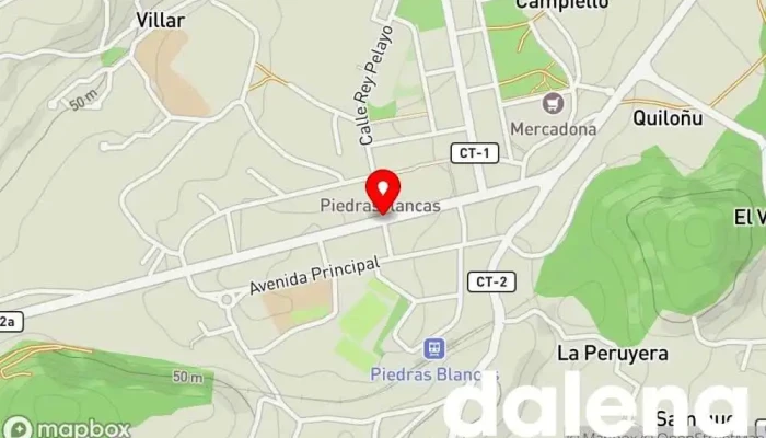mapa de Mercadona Castrillón Supermercado en Piedras Blancas