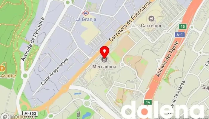 mapa de Mercadona Supermercado en Alcobendas