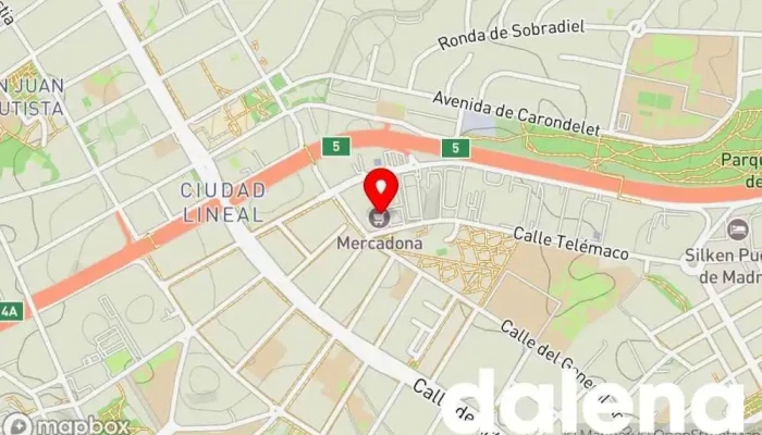 mapa de Mercadona Supermercado en Madrid