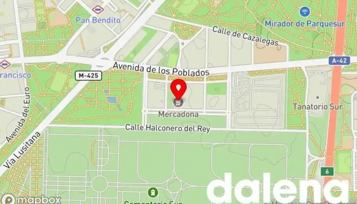 mapa de Mercadona Supermercado en Madrid