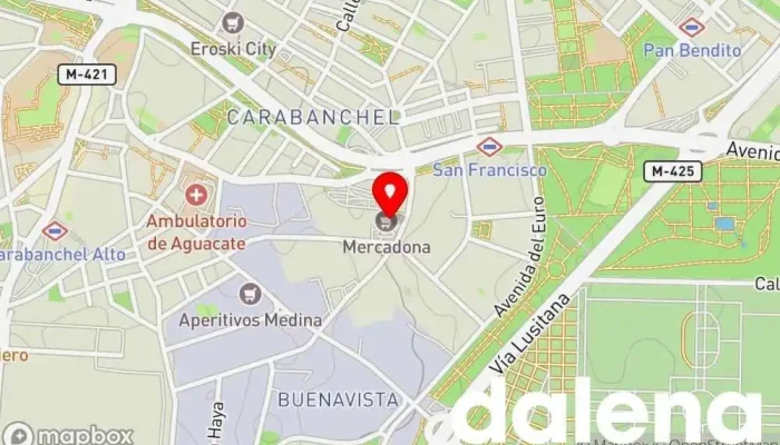mapa de Mercadona Supermercado en Madrid
