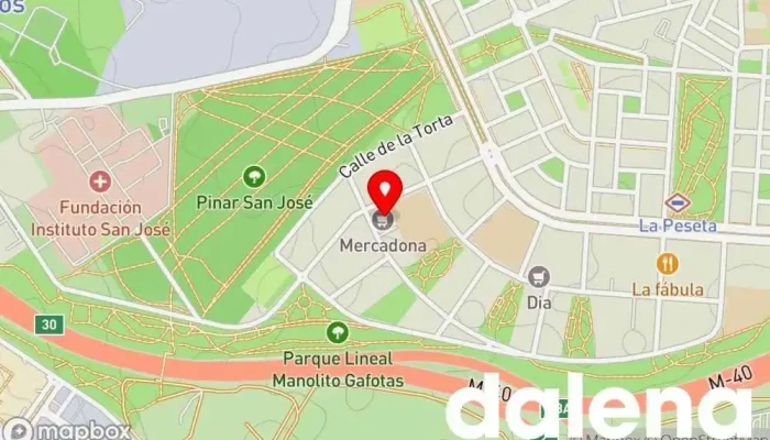 mapa de Mercadona Supermercado en Madrid