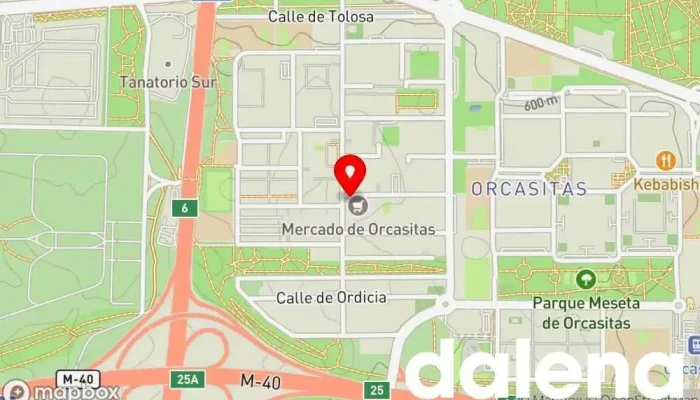 mapa de Mercadona Supermercado en Madrid