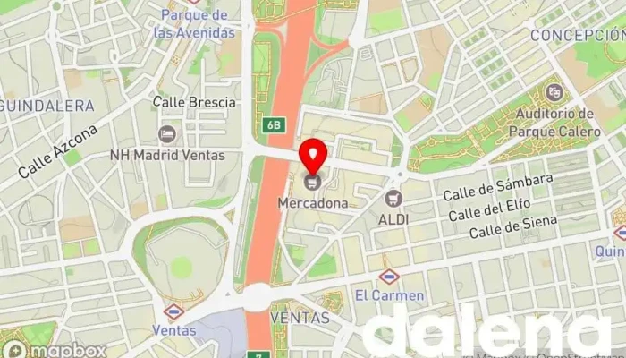 mapa de Mercadona Supermercado en Madrid