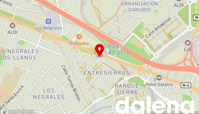 mapa de Mercadona Supermercado en Collado Villalba