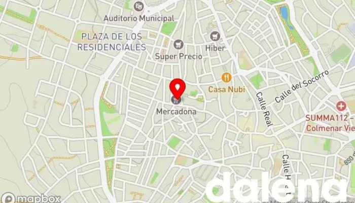 mapa de Mercadona Supermercado en Colmenar Viejo