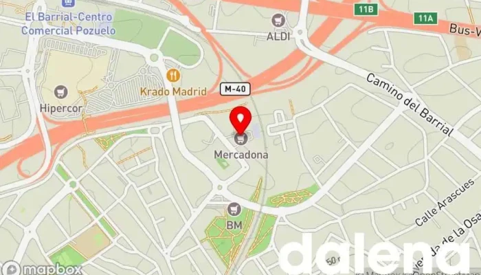 mapa de Mercadona Supermercado en Madrid