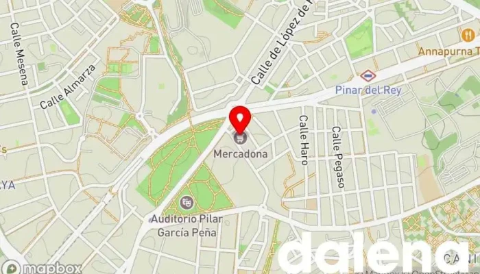 mapa de Mercadona Supermercado en Madrid