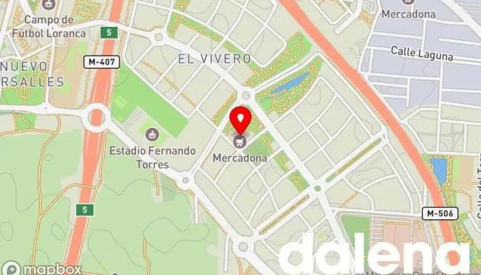 mapa de Mercadona Supermercado en Fuenlabrada