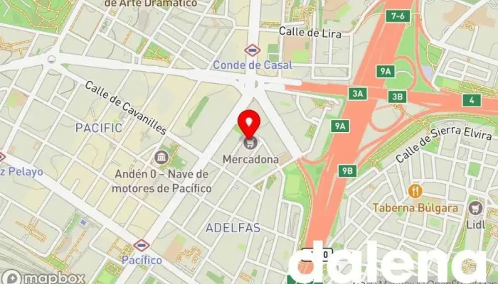 mapa de Mercadona Supermercado en Madrid