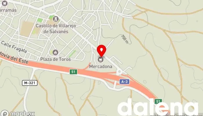 mapa de Mercadona Supermercado en Villarejo de Salvanés