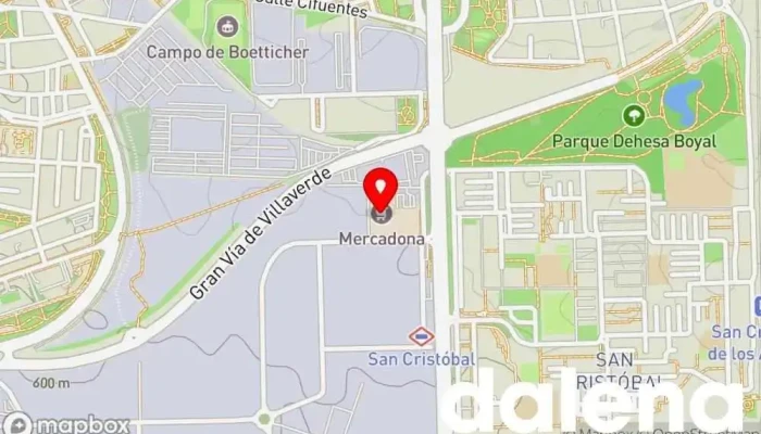 mapa de Mercadona Supermercado en Madrid