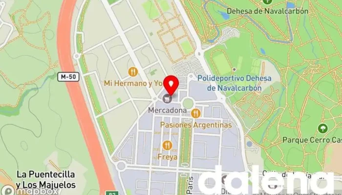 mapa de Mercadona Supermercado en Las Rozas de Madrid